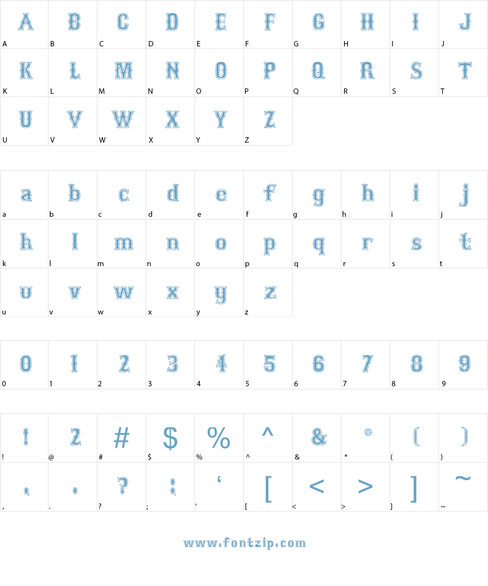 Bosox Font Character